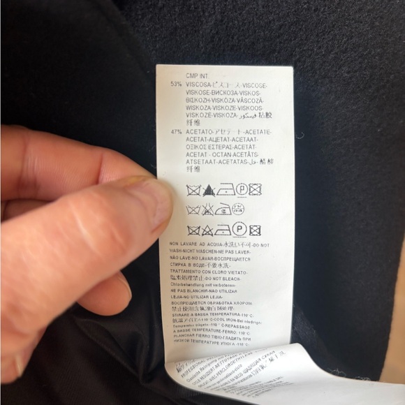 Plein Sud Black Trench Coat with removable Fur Collar - Picture 10 of 16